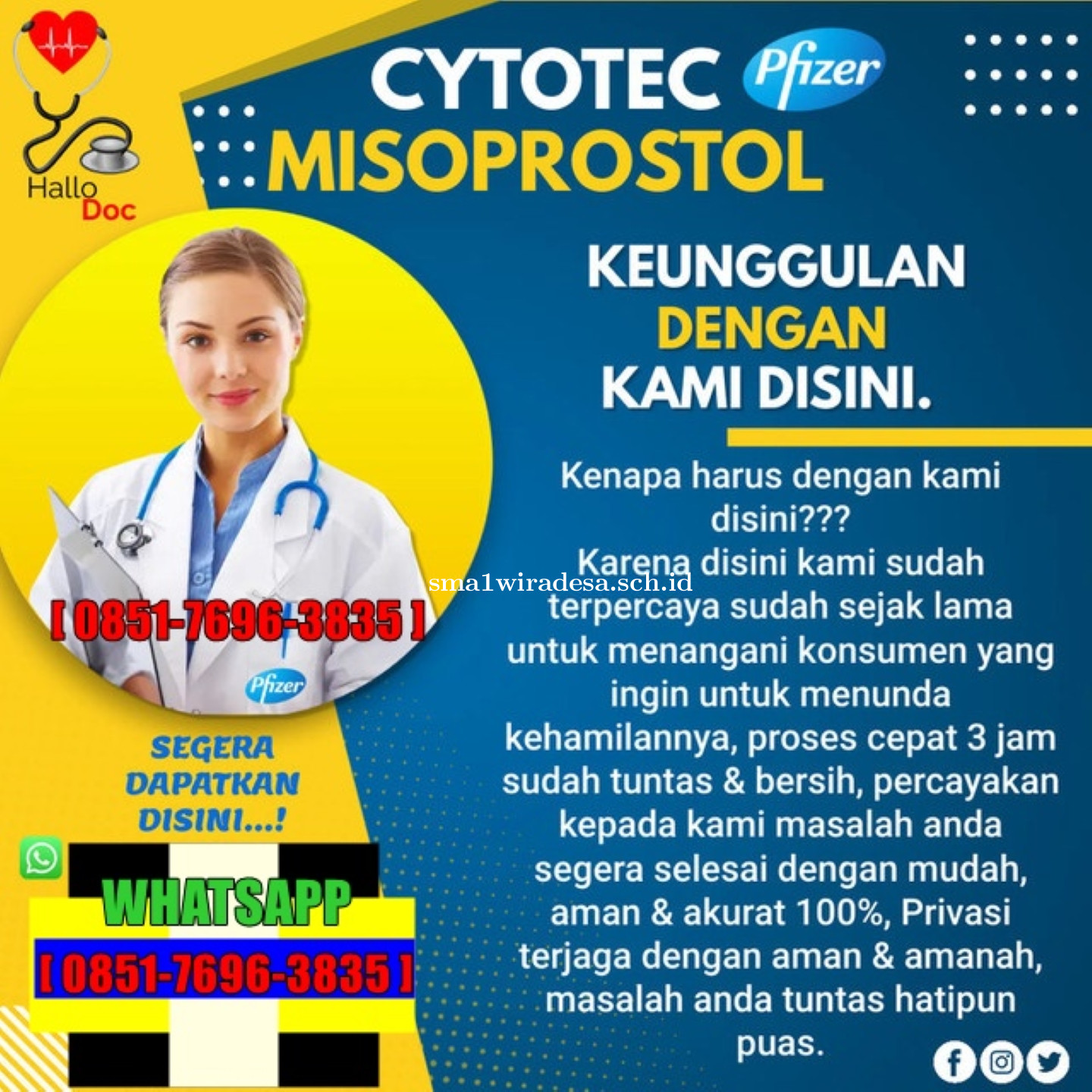 Toko Obat Yang Menjual Cytotec Di Jakarta 085176963835 Obat Aborsi Cytotec Jakarta