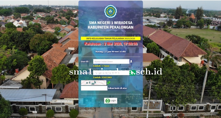 Pengumuman Kelulusan Siswa SMA Negeri 1 Wiradesa Tahun Pelajaran 2019/2020